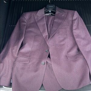 Express Purple Suit Modern Fit